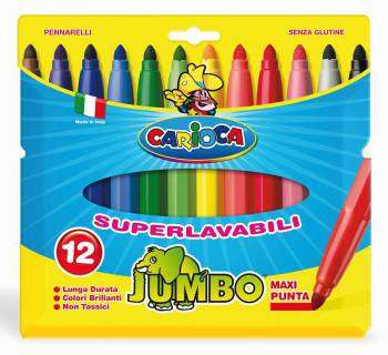 Carioca Фломастеры JUMBO 40565 12цв. блистер