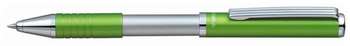 Ручка шариковая ZEBRA SLIDE авт. телескопич.корпус светло-зеленый синие чернила коробка подарочная BP115-LG