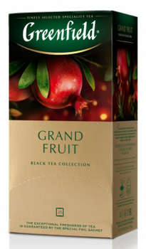 Чай Greenfield Grand Fruit черный гранат 25пак. карт/уп.