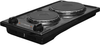 Настольная плита ЛЫСЬВА Плита Электрическая ЭПБ 22 черный эмаль