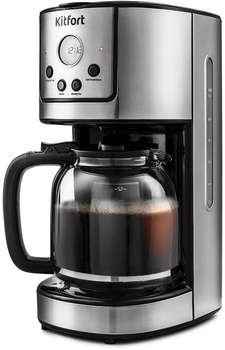 Кофеварка KITFORT капельная КТ-732 900Вт нержавеющая сталь/черный