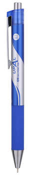 Ручка шариковая DELI Ручка шариков. автоматическая Upal EQ16-BL синий мет. d=0.7мм син. черн. резин. манжета
