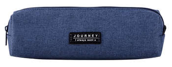 Пенал DELI 66683DK-BLUE 1 отделение ткань