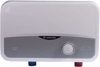 Водонагреватель проточный ARISTON Водонагреватель Aures S 3.5 COM PL 3.5кВт электрический настенный/серебристый
