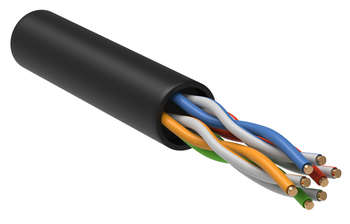 Кабель медный ITK Кабель информационный Generica BC3-C5E04-139-305-G кат.5E UTP 4 пары 24AWG LDPE внешний 305м черный