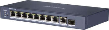 Коммутатор HIKVISION DS-3E0510HP-E 9x1Гбит/с 1SFP 6PoE+ 2PoE++ 110W неуправляемый