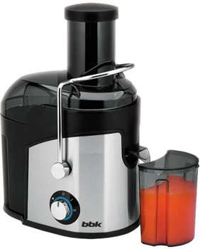 Соковыжималка BBK центробежная JC080-H03 800Вт рез.сок.:750мл. черный/серебристый