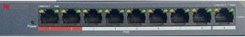 Коммутатор HiWatch DS-S908P 9x100Мбит/с 8PoE 60W неуправляемый