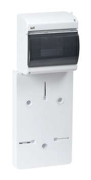 Шкаф электрический IEK Панель MPP10-1 для установки счетчика навесной 155мм 86мм 418мм 400B 6мод. пластик IP40 белый с возможностью установки счетчика