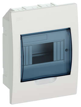 Шкаф электрический IEK Щит распределительный MKP12-V-06-40-20 ЩРВ-П-6 для установки модульных устройств встраиваемый 172мм 87мм 222мм 660B 6мод. пластик IP41 белый