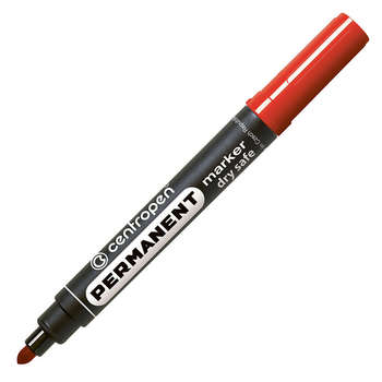 Маркер Centropen перманентный 8510/К пулевидный пиш. наконечник 2.5мм красный