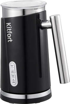 Капучинатор KITFORT КТ-751 стационар. 300мл черный/серебристый