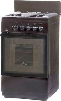 Газовая плита FLAMA FG 24027 B коричневый реш.чугун
