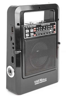Радиоприемник СИГНАЛ портативный Vikend Picnic черный USB SD/MMC