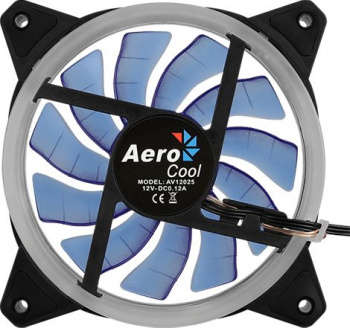 Кулер для корпуса AeroCool Вентилятор для корпуса Rev LED 120х120x25 черный 3-pin 15дБ  Ret