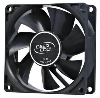Кулер для корпуса DEEPCOOL XFAN 80 80x80x25mm 4-pin 20dB 82gr Ret