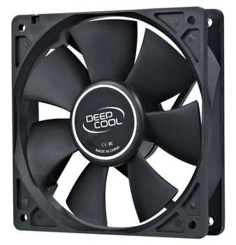 Кулер для корпуса DEEPCOOL Вентилятор для корпуса XFan 120 120х120x25 черный 3-pin 4-pin  Ret
