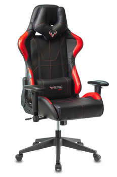 Игровое кресло ZOMBIE VIKING 5 AERO RED черный/красный искусственная кожа