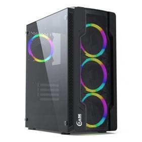 Корпус Powercase CMIXB-L4 Mistral X4 Mesh LED, Tempered Glass, 4x 120mm fan, чёрный, ATX