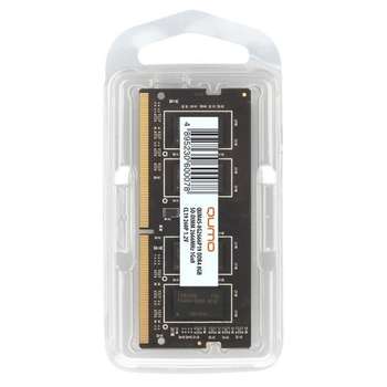 Оперативная память Qumo DDR4 SODIMM 8GB QUM4S-8G2666P19 PC4-21300, 2666MHz OEM/RTL