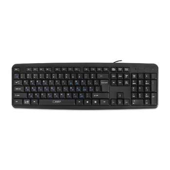 Клавиатура CBR KB 109 Black USB, 104 кл., офисн., 1,8 м