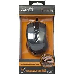 Мышь A4TECH A-4Tech N-500F V-TRACK  USB, 3+1 кл.-кн.,провод.[641866]