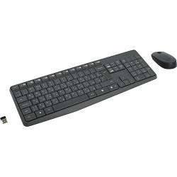 Клавиатура Logitech 920-007948 + мышь MK235 GREY USB оригинальная заводская гравировка RU/LAT