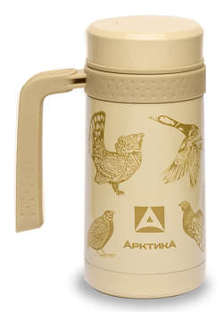 Термос АРКТИКА Термокружка для напитков 412-500 0.5л. бежевый картонная коробка