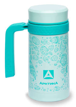 Термос АРКТИКА Термокружка для напитков 412-500 0.5л. бирюзовый картонная коробка