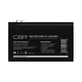 Аккумулятор для ИБП CBR Tech Аккумуляторная VRLA батарея CBT-GP1290-F2 , клеммы F2