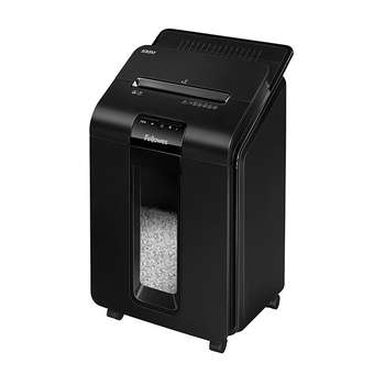 Шредер FELLOWES AutoMax 100M FS-4629201 {/минирезка/100лист./23лтр./Уничт:скрепки, скобы, пл.карты,автореверс}