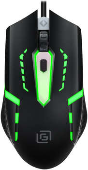 Мышь Oklick Оклик 398G черный оптическая 2400dpi USB для ноутбука 4but