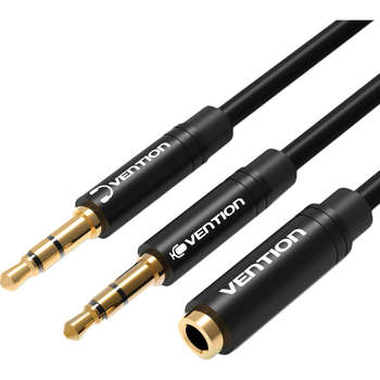 Кабель Vention Разветвитель mini Jack 3.5 mm F/mini Jack 3.5 mm M x 2 - 1 м
