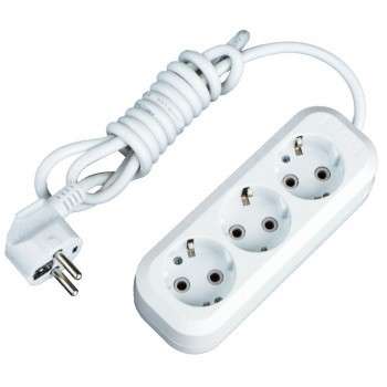 Сетевой фильтр EKF UBA16-310-3-03 Удлинитель "Эксперт"  3 гнезда 3 метра 16А/3,5кВт с заземлением ПВС 3х1 PROxima