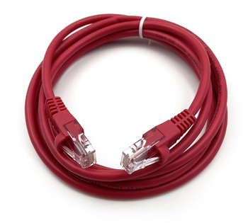 Патч-корд BURO UTP 4 пары cat.5E CCA molded 2м красный RJ-45