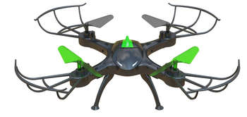 Квадрокоптер HIPER HQT-0002 Falcon X ПДУ черный/зеленый