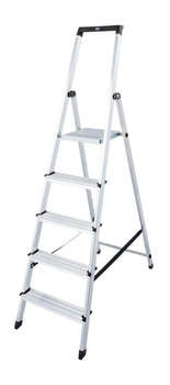 Стремянка KRAUSE Monto Solidy односторонняя алюминий 5ступ.