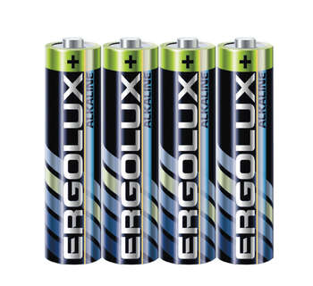 Аккумулятор, батарейка ERGOLUX Батарея Alkaline LR03 SR4 AAA 1150mAh  спайка