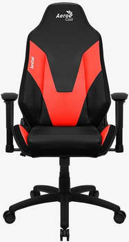 Игровое кресло AeroCool Кресло игровое Admiral черный/красный сиденье черный экокожа с подголов. крестов. нейлон