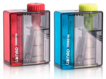 Канцтовар DELI Точилка для карандашей ручная 68660 1 отверстие пластик ассорти