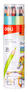 DELI Карандаши цв. EC112-24 Enovation трехгран. пластик 24цв. карт.тубус