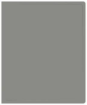 Папки и файлы BURO Папка на 2-х кольцах -ECB0420/2RGREY A4 пластик 0.5мм серый