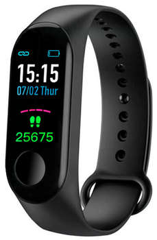 Умные часы, браслет Digma Смарт-браслет Force A4 TFT корп.:черный рем.:черный