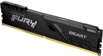 Оперативная память Kingston 16GB 3200MHz DDR4 CL16 DIMM 1Gx8 FURY Beast Black KF432C16BB1/16