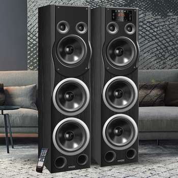 Акустическая система GINZZU GM-329, 2.0, 2x120W/BT/USB/SD/FM/AUX/ДУ