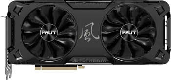 Видеокарта Palit PA-RTX3070 JETSTREAM OC 8G V1 LHR NVIDIA GeForce RTX 3070 8192Mb 256 GDDR6 1500/14000/HDMIx1/DPx3/HDCP Ret (NE63070T19P2-1040J)