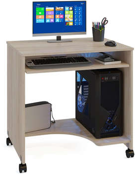 Компьютерный стол СОКОЛ Стол для компьютера КСТ-15 столешница ЛДСП дуб сонома