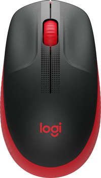 Мышь Logitech 910-005908 M190 красный/черный оптическая