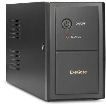 Источник бесперебойного питания EXEGATE EP285475RUS ИБП Power Back BNB-850.LED.AVR.EURO.RJ <850VA/480W, LED, AVR,2 евророзетки, RJ45/11, Black>