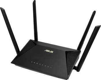 Маршрутизатор ASUS Роутер беспроводной RT-AX53U AX1800 10/100/1000BASE-TX/4G ready черный